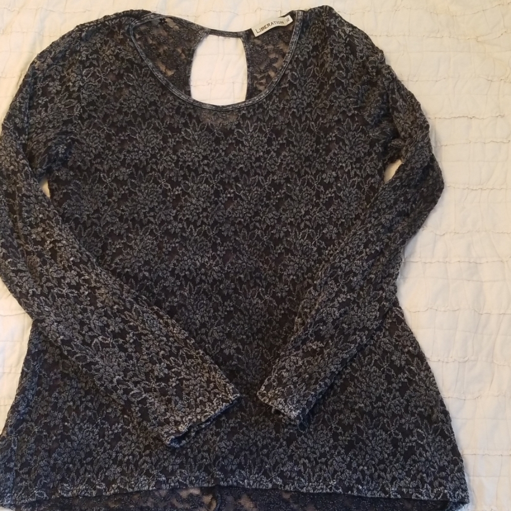 Liberation lace long sleeve top